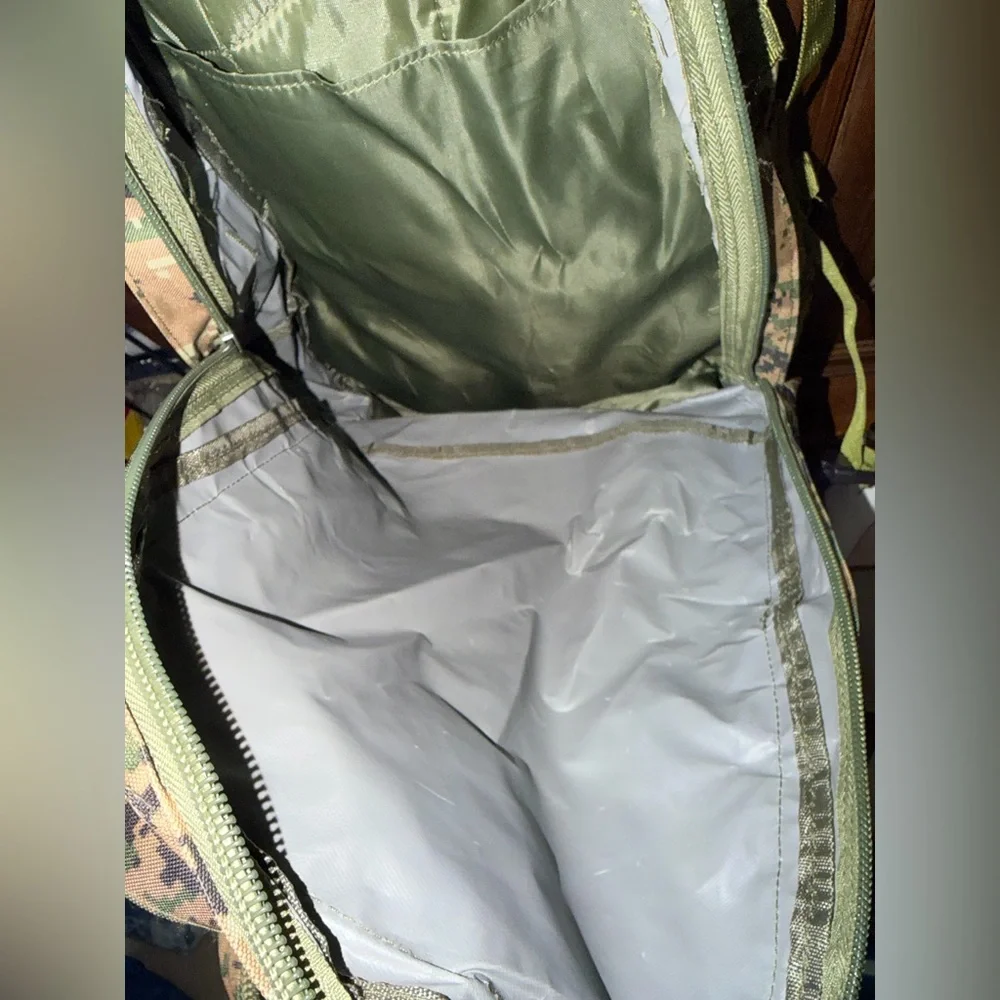 Tactical Digital Camo Backpack - Olive Webbing